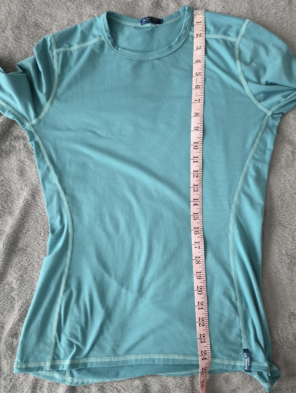 Alpine Fit Wild Iris Rendezvous Ridge Long Sleeve Top Glacial Teal M - Picture 8 of 9